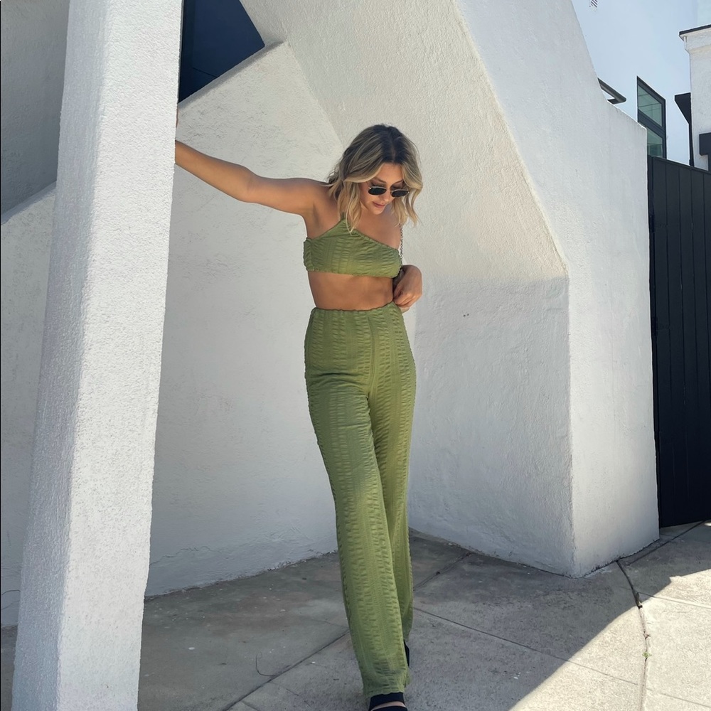 Green pant set